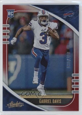 2020 Panini Absolute Rookie Spectrum Red /100 Gabriel Davis #136 Rookie RC - Image 1 of 2