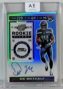 Biglietto Contenders Optic 2019 🔵🔥Teal Prizm DK Metcalf RC Rookie Auto SP #/149 - Foto 1 di 2