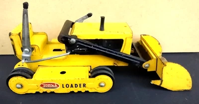 Cargador Tonka vintage alrededor de 1968, faltan pistas de goma Foto 1 de 4