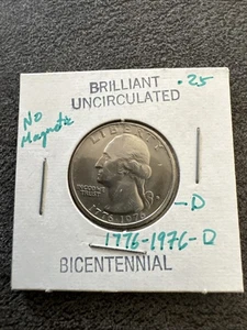 1776-1976 Bicentennial Drummer Soldier Washington Quarter. Denver Mint Mark. - Picture 1 of 5