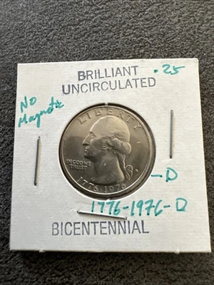 1776-1976 Bicentennial Drummer Soldier Washington Quarter. Denver Mint Mark. - Image 1 of 4