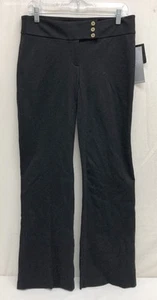 NWT Women's Alfani Black Downtown Flair Trousers Size 6 - Picture 1 of 6