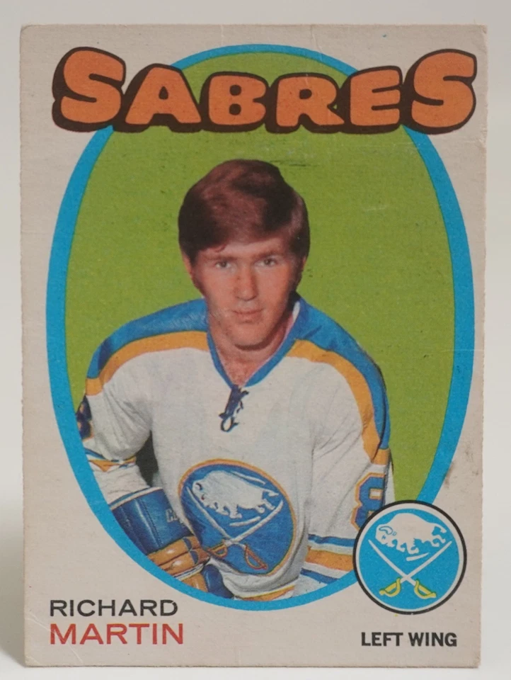 1971-72 OPC HOCKEY #161 RICK MARTIN RC- RAW CARD - Image 1 of 2