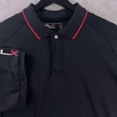 Рубашка поло мужская RLX Ralph Lauren большая черная функциональная - Изображение 1 из 4