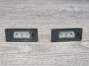 13-16 AUDI A4 S4 B8 SET OF 2 REAR LEFT & RIGHT LICENSE LIGHT LAMP 4G0943021A OEM - Picture 1 of 12