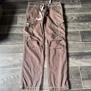 True Religion Cargo Pants Brown Size 32 Rare - Picture 1 of 5