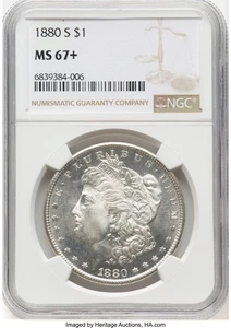 1880-S Morgan Dollar NGC MS67+ (780758004) - Bild 1 von 2