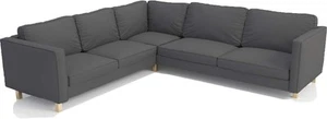 Sofa Cover Custom Made for Ikea Karlstad 2 Sectional Corner Sofa Cover Replaceme - Picture 1 of 8