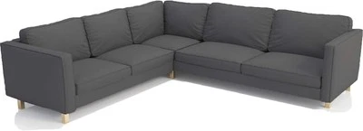 Sofa Cover Custom Made for Ikea Karlstad 2 Sectional Corner Sofa Cover Replaceme - Image 1 of 4