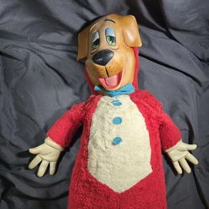 Knickerbocker Huckleberry Hound Vintage 1959 Stofftier Plüschtier Gummi Gesicht - Bild 1 von 7