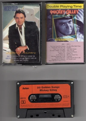 Mickey Gilley Cassette Lot NEW Mellow Country + 20 Golden Greats HITS OOP class - Image 1 of 3
