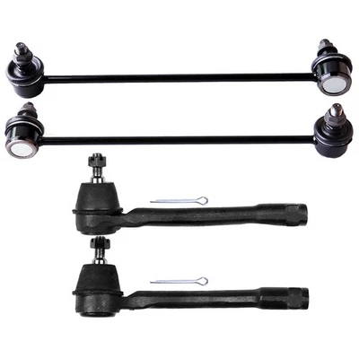Front Steering Sway Bar Outer Tie Rod End Suspension Kit For Kia Rio 2006-2011 - Imagem 1 de 4
