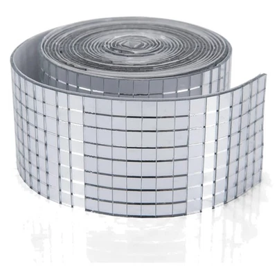 Mosaikfliesen, Spiegel, selbstklebend, Glas, quadratisch, Dekoration, Bastel,... - Bild 1 von 4