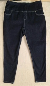 True Religion Truly Snatched Jennie Sz 30 High Rise Pull On Skinny Jeans 36x28 - Picture 1 of 11