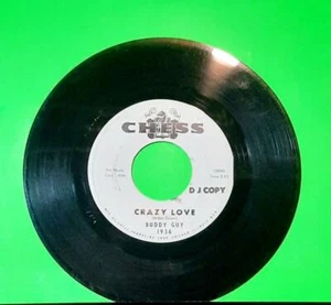 BUDDY GUY CRAZY LOVE BLUES SOUL R&B PROMO 45 RPM RECORD - Picture 1 of 2