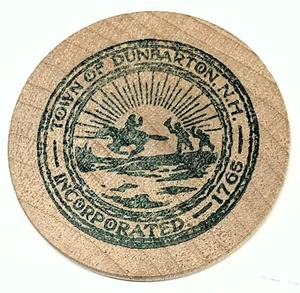 # C2622 DUNBARTON, N.H. WOODEN NICKEL , - Picture 1 of 2