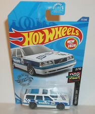 2020 HOT WHEELS 1:64 HW RACE DAY 2/10 WHITE BLUE VOLVO 850 ESTATE #57/250