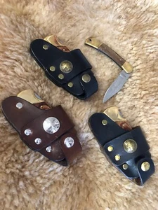 Quick Draw Knife Sheath - USA Hand Made for Buck 110  Type Lock-Back Knife - Picture 1 of 9