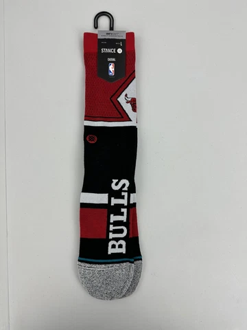Stance NBA Chicago Bulls Crew Socks Men's Large 9-13 or Women's 10.5-14.5 Cover