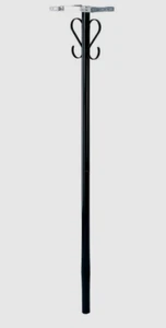 Gibraltar Mailboxes 52.1 in. Powder Coated Black Steel Mailbox Post - Picture 1 of 2