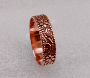 Reines Kupfer Ring Kupfer Ehering Kupfer Daumenring für Damenring B261 - Bild 1 von 10