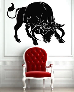 Tierkampf Stier Rodeo Spanien Wut Dekor Wandbild Vinyl Aufkleber i008 - Bild 1 von 3