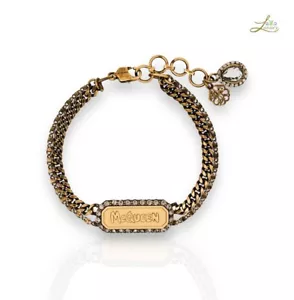 Alexander McQueen Graffiti Crystal Embellished Bracelet - Picture 1 of 9