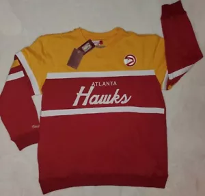 Mitchell & Ness Hawks Head Coach Crew Sweatshirt Sz 2XLT Big & Tall - Picture 1 of 9