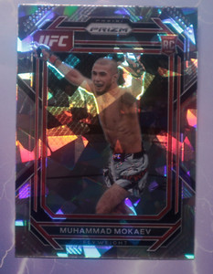 2023 Panini UFC Prizm Muhammad Mokaev Rookie ICE Prizm RC #124