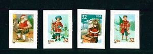 US Scott # 3014 - 3017 Santa & Children set of 4 singles 1995 Christmas - Picture 1 of 1