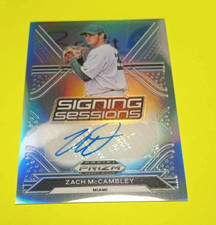 2021 Panini Prizm Draft Picks ZACH MCCAMBLEY Signing Sessions Auto Silver
