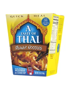 A Taste of Thai Peanut Noodles - 5.25Oz Pack of 6 Heat & Eat Instant Noodles Fla - Picture 1 of 12