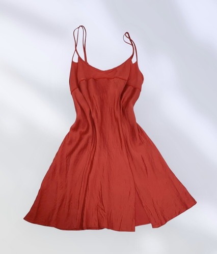 UNDERCOVER Camicia da notte Y2K anni 90 Victoria's Secret vintage 100% seta camicia slip dress piccola