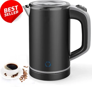 Small Electric Kettle, 0.8L Travel Mini Hot Water Boiler, 304 Stainless Steel - Picture 1 of 12