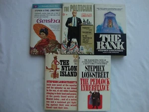 5 STEPHEN LONGSTREET pb Bücher SPANNUNGSDRAMA Belletristik Taschenbuch GEISHA, BANK selten - Bild 1 von 17