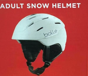 Bolle Vented M 55-57cm Headsize Sport Snowboard Ski Helmet + Carrying Bag WHT - Picture 1 of 2