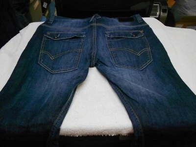 VINTAGE Hombre BLEND BUTTON FLY CLASSIC 5 Bolsillos Azul Denim Jeans 33 x 34 (Real) Foto 1 de 4