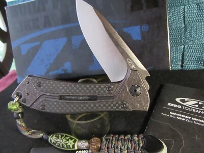Zero Tolerance Limited Edition 0801BRWCF Bronze Wash Ti / CF. / M390. Ultra Rare - Image 1 of 4