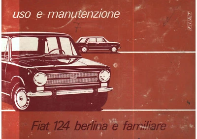 LIBRETTO USO E MANUTENZIONE FIAT 124 BERLINA E FAMILIARE IN FORMATO PDF - Immagine 1 di 3