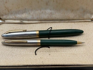 Pluma/lápiz Sheaffer Sentinel Touchdown Deluxe 14k plumín original vintage Caja--644,25 - Imagen 1 de 8