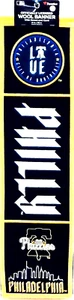 Philadelphia Phillies Embroidered Wool City Connect Style Heritage Banner 8"x32" - Picture 1 of 1