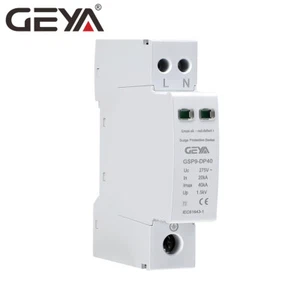 GEYA SPD 1P+N Surge Protective Arrester Device 20-40kA 275V Lightning Protection - Picture 1 of 11