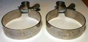 Prest-O-Lite Stamped Motorcycle Tank Strap Set for 15/16" Bars - Antique Repro - Bild 1 von 6