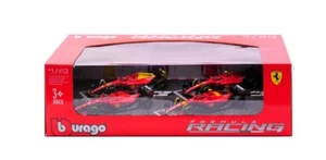 MODELLINO AUTO F1 STATICO BURAGO FERRARI SET SF23 MONZA F1-75 LECLERC SAINZ 1/43 - Foto 1 di 5