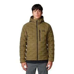Mountain Hardwear Stretchdown Hoody Men's Winter Jacket, Combat Green, XX-Large - Picture 1 of 3