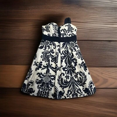 City Triangles Y2K Dress Women’s 9 White Baby Doll Paisley Whimsigoth Gothic - Image 1 of 4