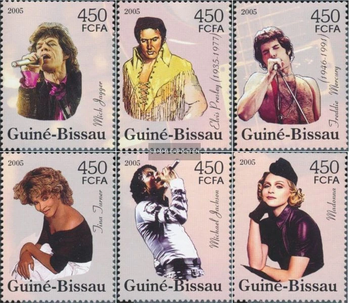 Guinée-bissau 3134-3139 neuf avec gomme originale 2005 Famous musiciens - Photo 1/1