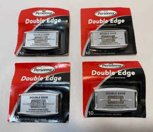 Lot of 4 Vintage Personna Stainless Steel Double Edge Blades Safety Razors - Picture 1 of 3