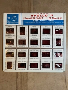 RARO JUEGO DE 11 DIAPOSITIVAS FOTOGRÁFICAS APOLLO 1969 Finley-Holiday coleccionable - Imagen 1 de 2