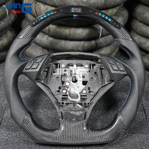 Carbon Fiber LED Steering Wheel for BMW E60 525i 530i 550i 2006-2007 - Picture 1 of 6